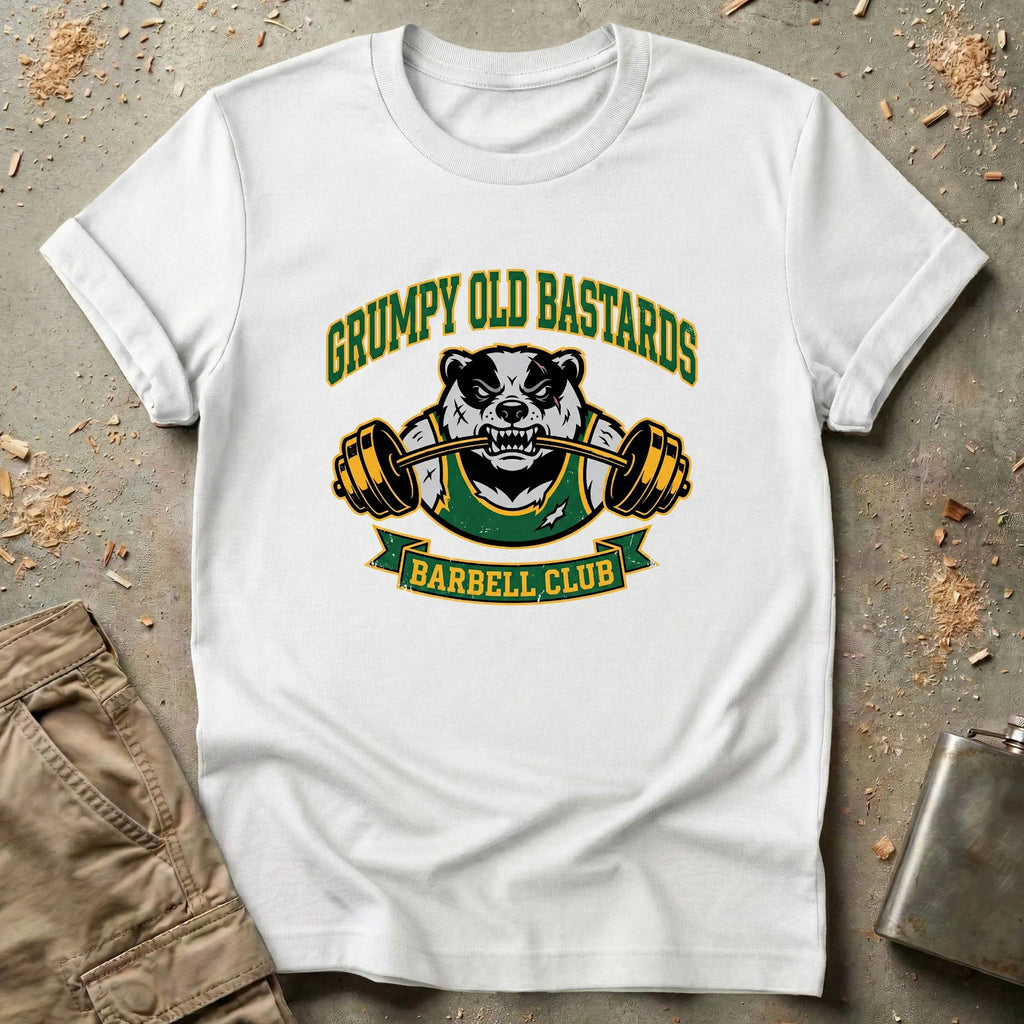 Grumpy Old Bastards Barbell Club T-Shirt