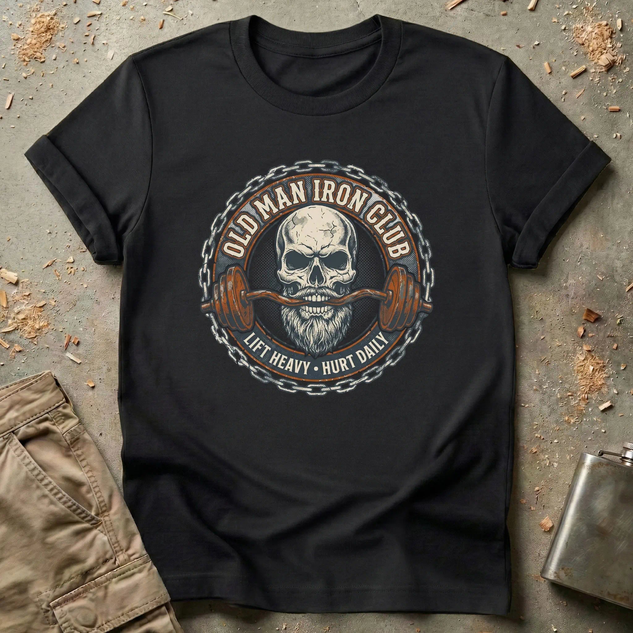 Lift Heavy Hurt Daily - Old Man Iron Club T-Shirt