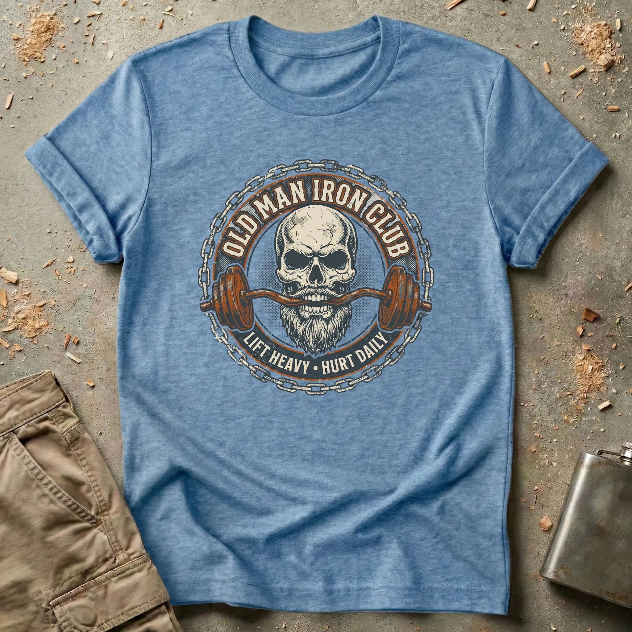 Lift Heavy Hurt Daily - Old Man Iron Club T-Shirt