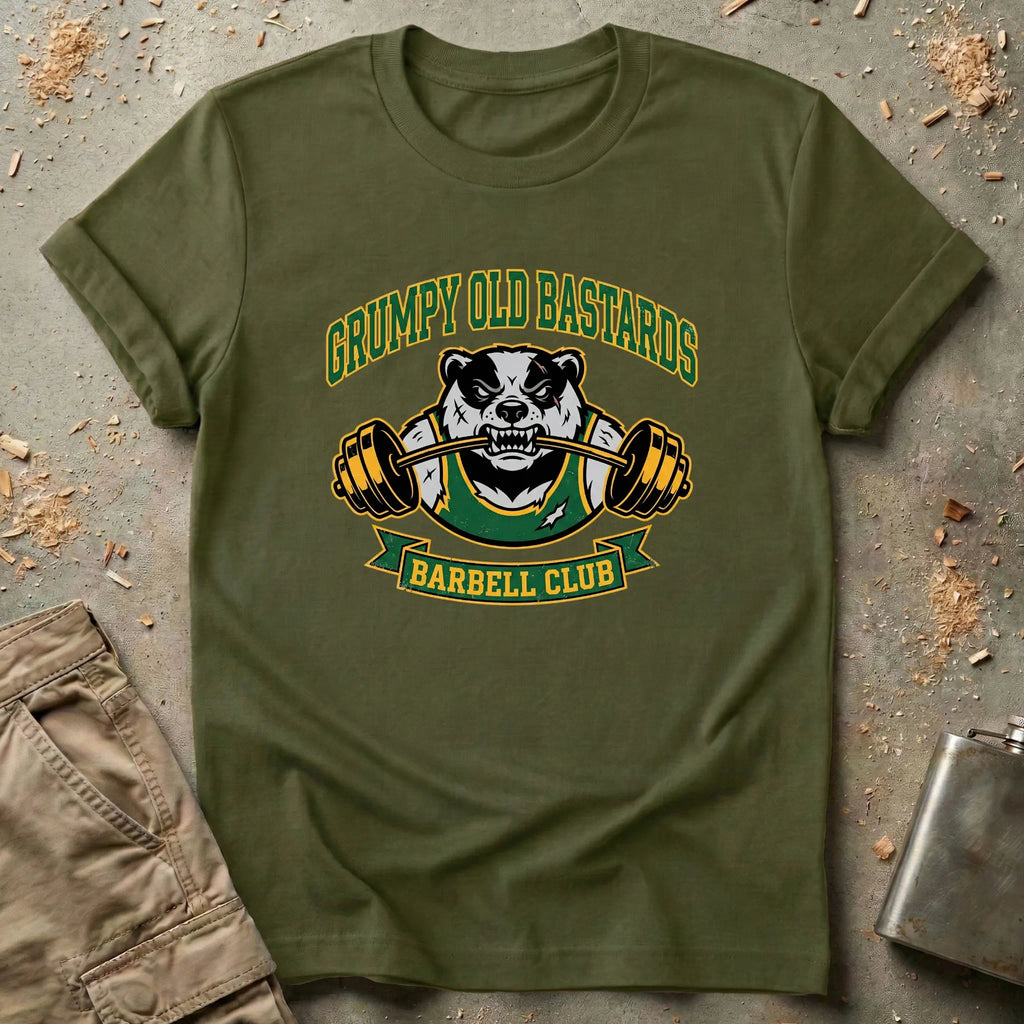 Grumpy Old Bastards Barbell Club T-Shirt