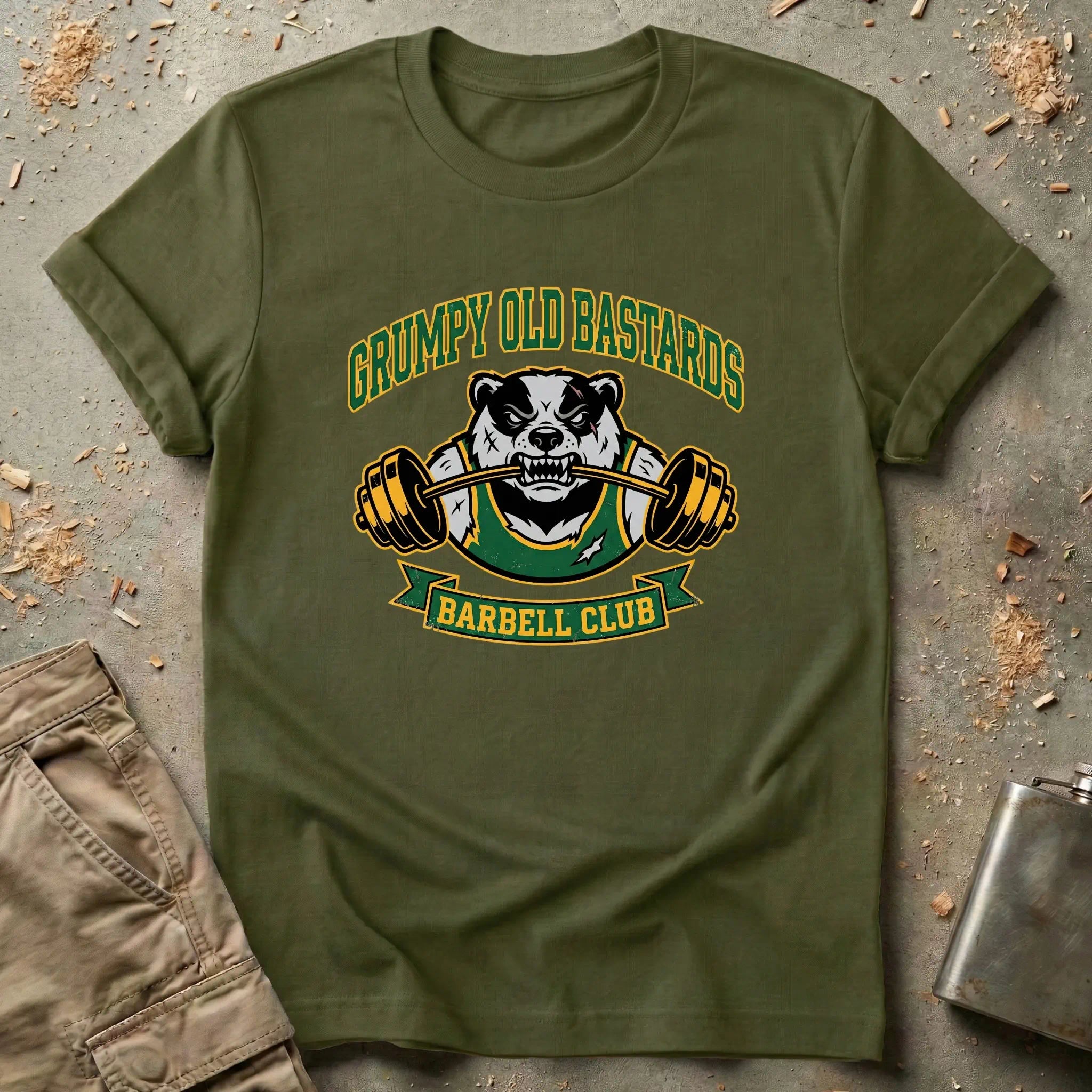 Grumpy Old Bastards Barbell Club T-Shirt