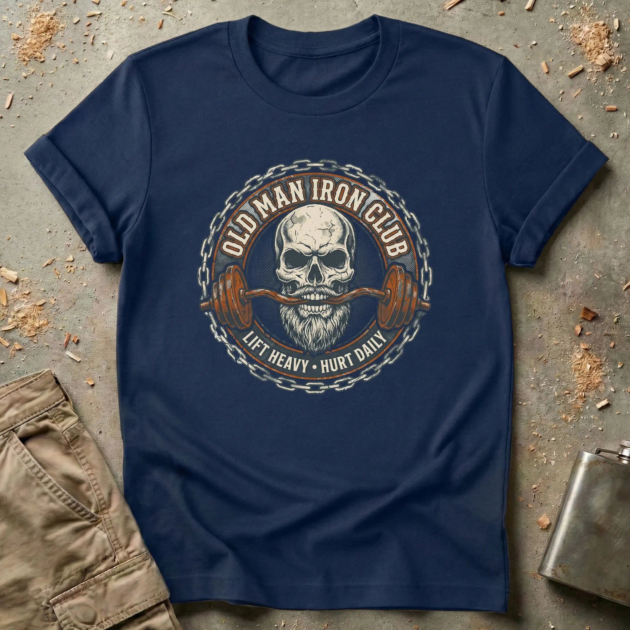 Lift Heavy Hurt Daily - Old Man Iron Club T-Shirt