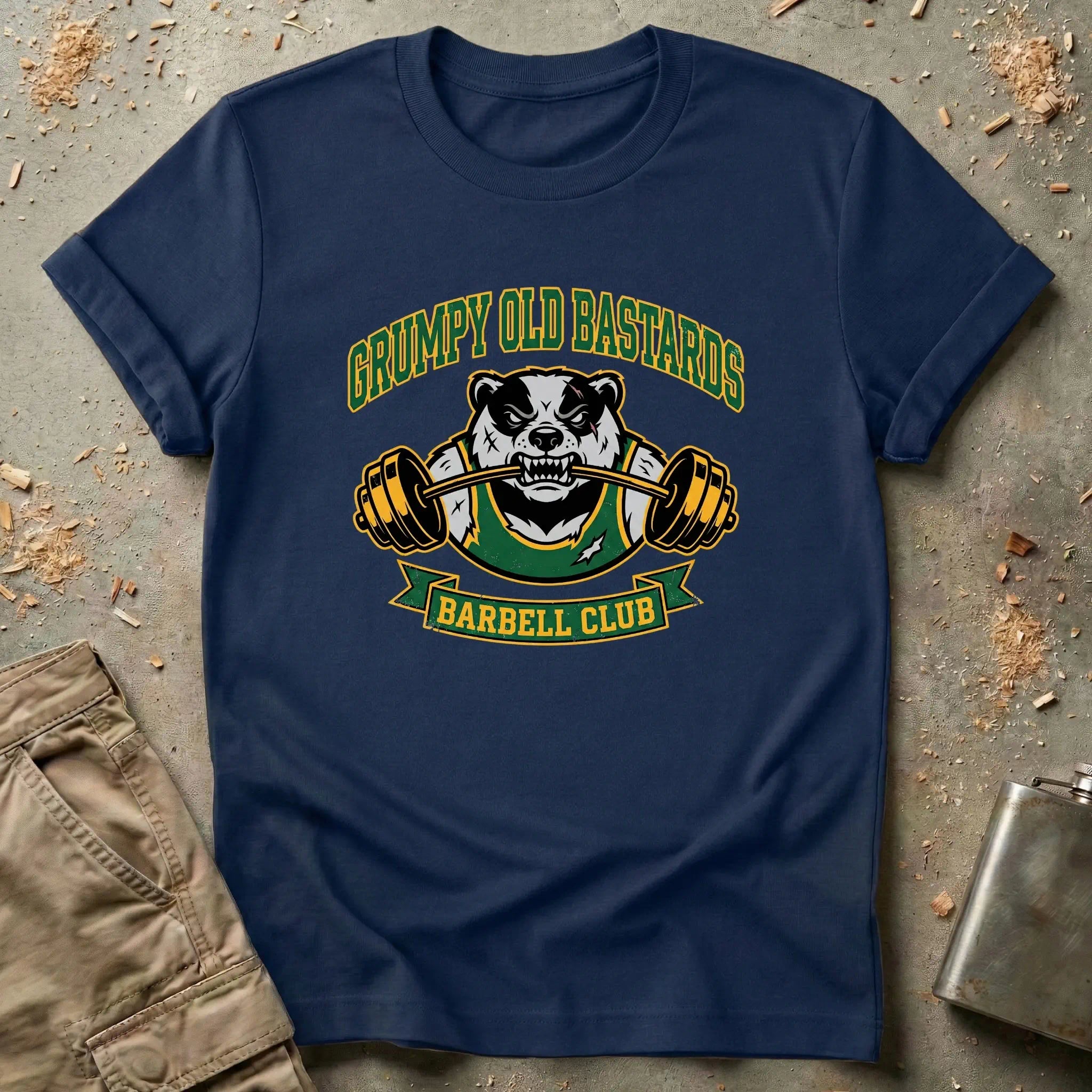 Grumpy Old Bastards Barbell Club T-Shirt