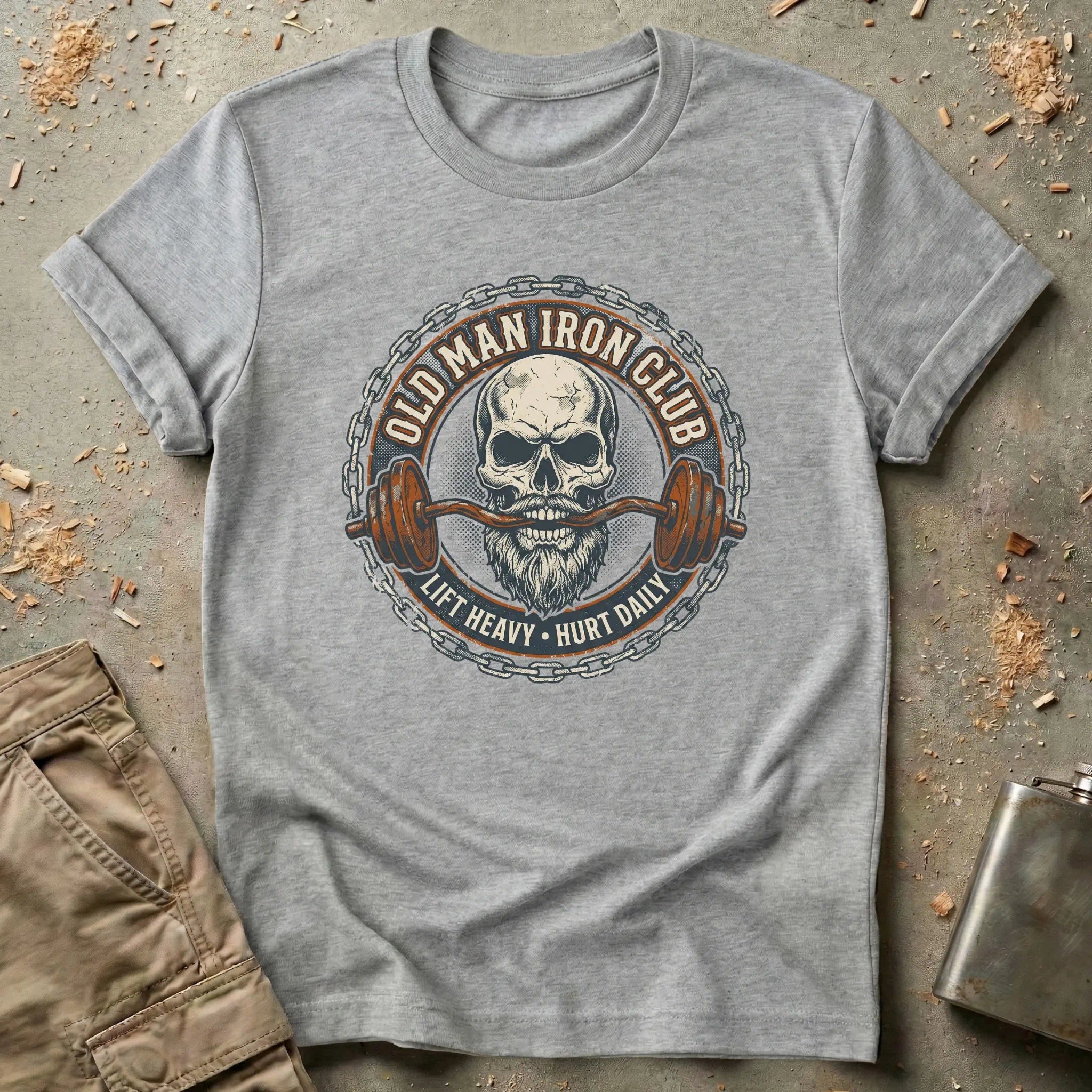 Lift Heavy Hurt Daily - Old Man Iron Club T-Shirt