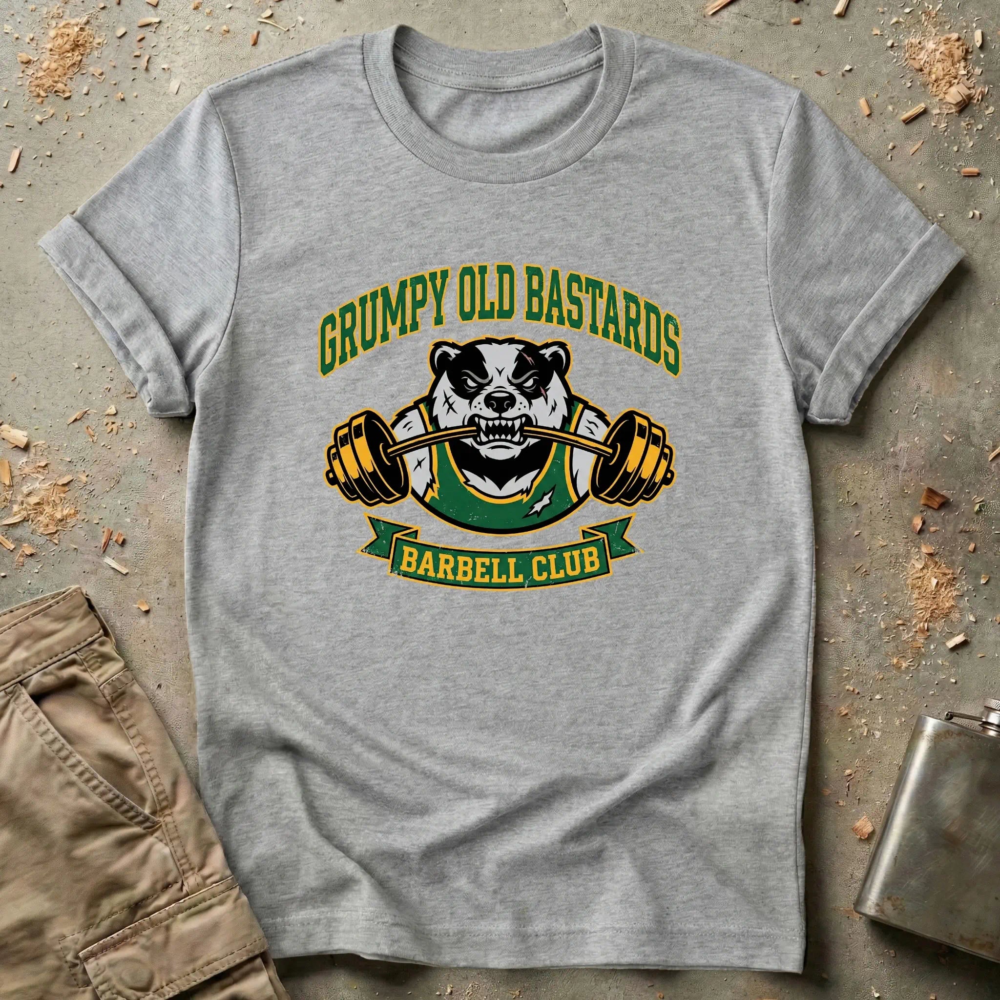 Grumpy Old Bastards Barbell Club T-Shirt
